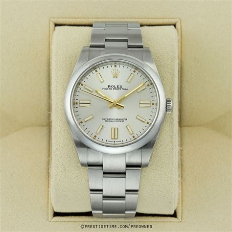 men's rolex silver|rolex oyster perpetual 41mm silver.